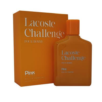 ادو پرفیوم مردانه پینک ویژوآل مدل lacost challenge حجم 100 میلی لیتر ادو پرفیوم مردانه پینک ویژوآل مدل lacost challenge با رایحه شیرین حجم 100 میلی لیتر