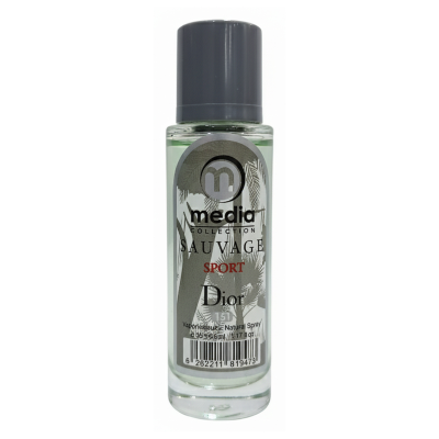 عطر جیبی مردانه مدیا مدل ساواج اسپرت با رایحه خنک حجم 35 میلی‌لیتر