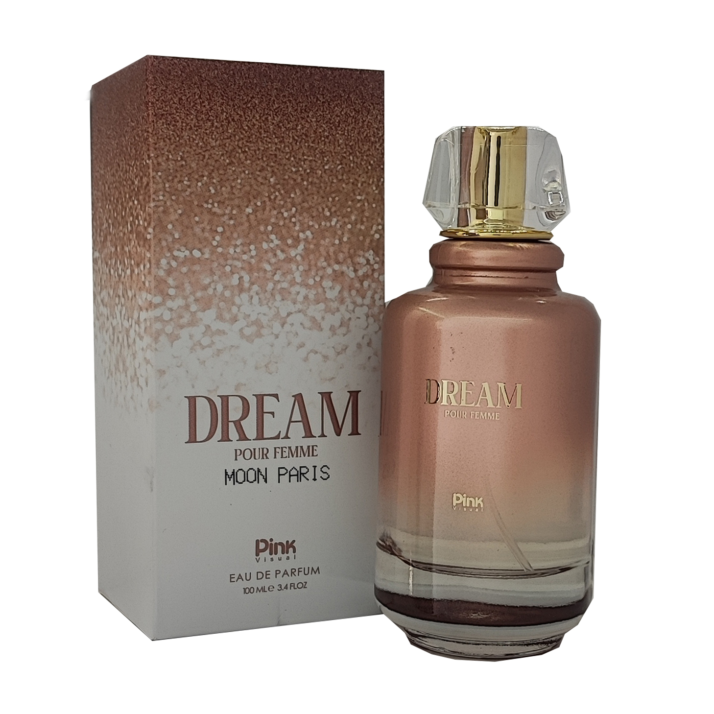 ادوپرفیوم زنانه پینک ویژوال مدل Dream Moon Paris حجم 100 میلی لیتر ادوپرفیوم زنانه پینک ویژوال مدل Dream Moon Paris حجم 100 میلیلیتر