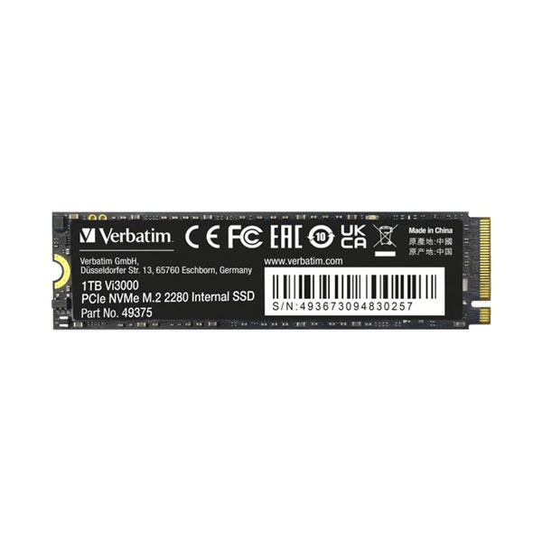 اس اس دی اینترنال PCIe Gen3 x4 ورباتیم مدل VI3000 ظرفیت 1 ترابایت اس اس دی اینترنال PCIe Gen3 x4 ورباتیم مدل VI3000 ظرفیت 1 ترابایت