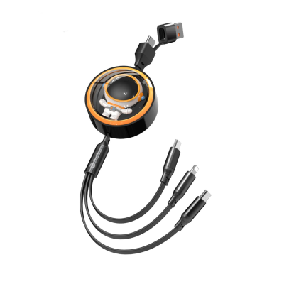 کابل تبدیل USB به USB-C - microUSB - لایتنینگ پرووان مدل PCC128R طول 1.2 متر کابل تبدیل USB به USB-C / microUSB / لایتنینگ پرووان مدل PCC128R طول 1.2 متر