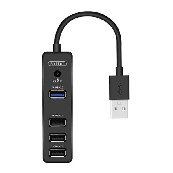 هاب 4 پورت USB 3.0 ارلدام مدل ET-HUB07 هاب 4 پورت USB 3.0 ارلدام مدل ET-HUB07