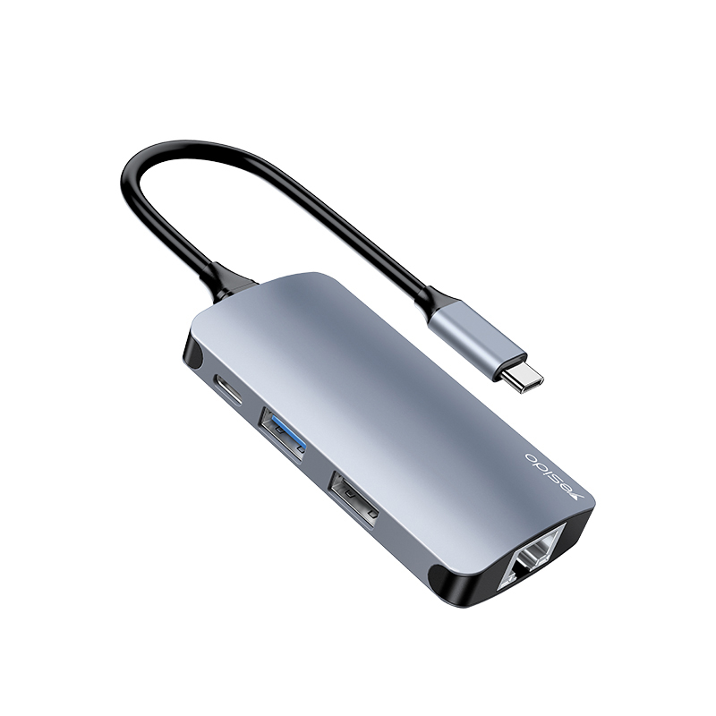 هاب 7 پورت USB-C یسیدو مدل HB15 هاب 7 پورت USB-C یسیدو مدل HB15