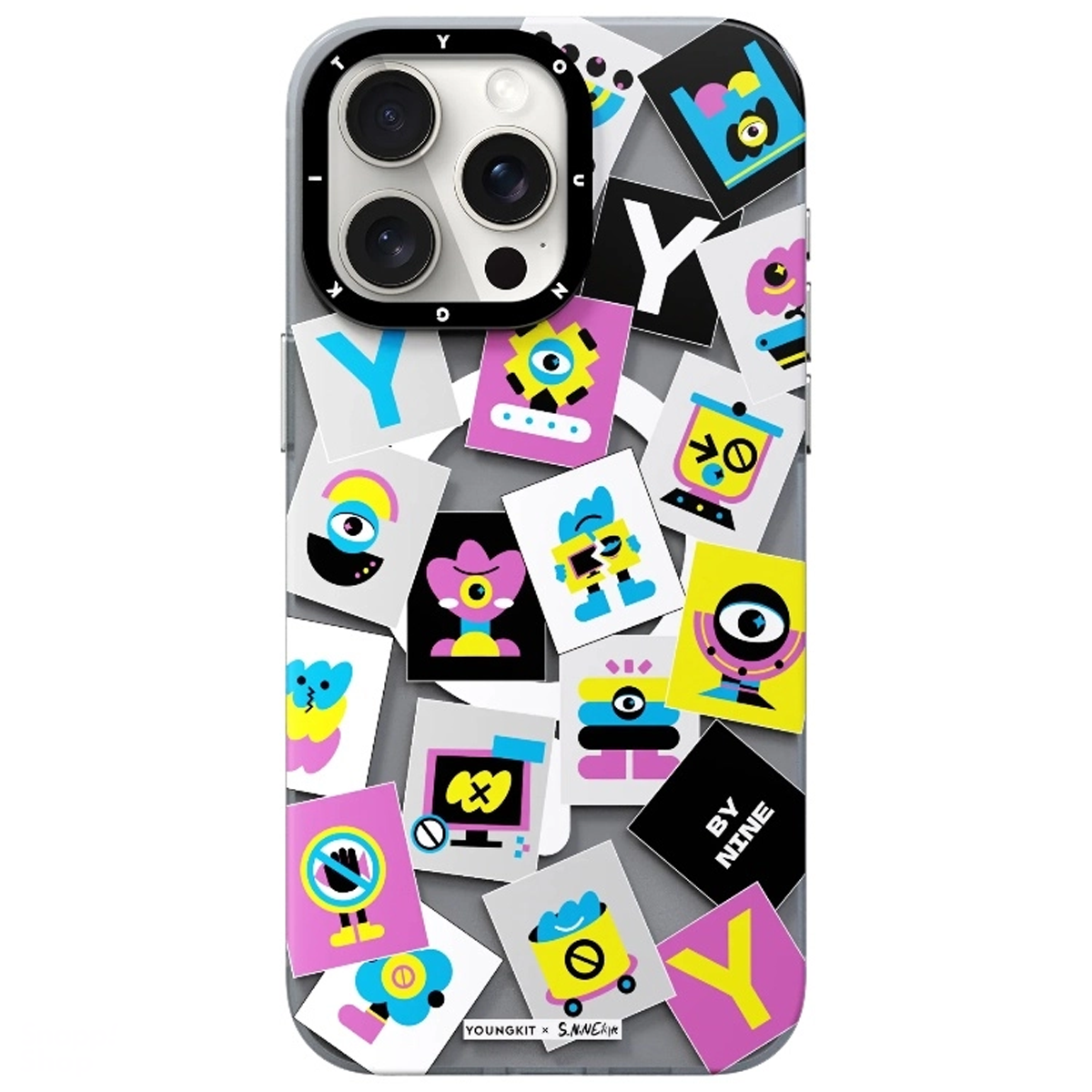 کاور گوشی اپل iphone 13 یانگ کیت مدل Colorful Eyes Magsafe