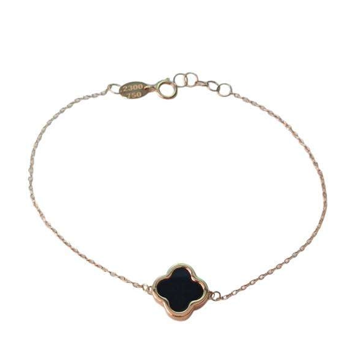 گردنبند طلا 18 عیار اپال گلد مدل ونکلیف سنگی رنگ مشکی کد sh0290-small-image