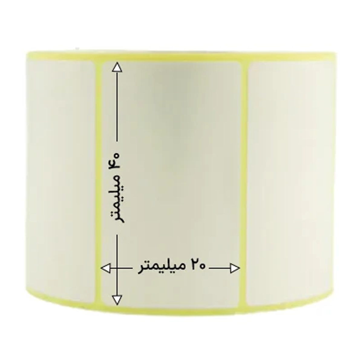 رول 2000 تایی لیبل حرارتی تک ردیفه 40x20-small-image