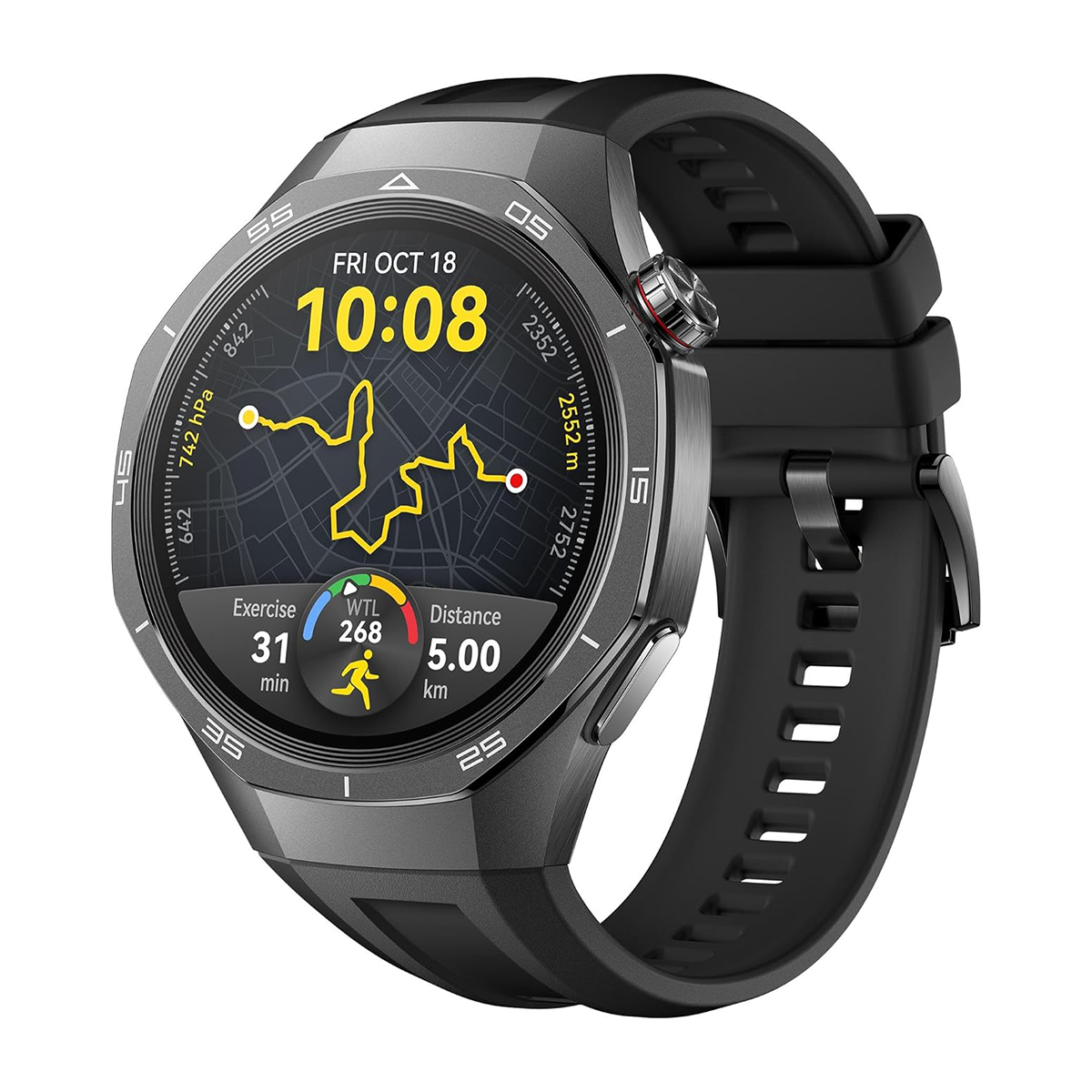 ساعت هوشمند هوآوی مدل GT 5 Pro 46mm بند فلوئورو الاستومر