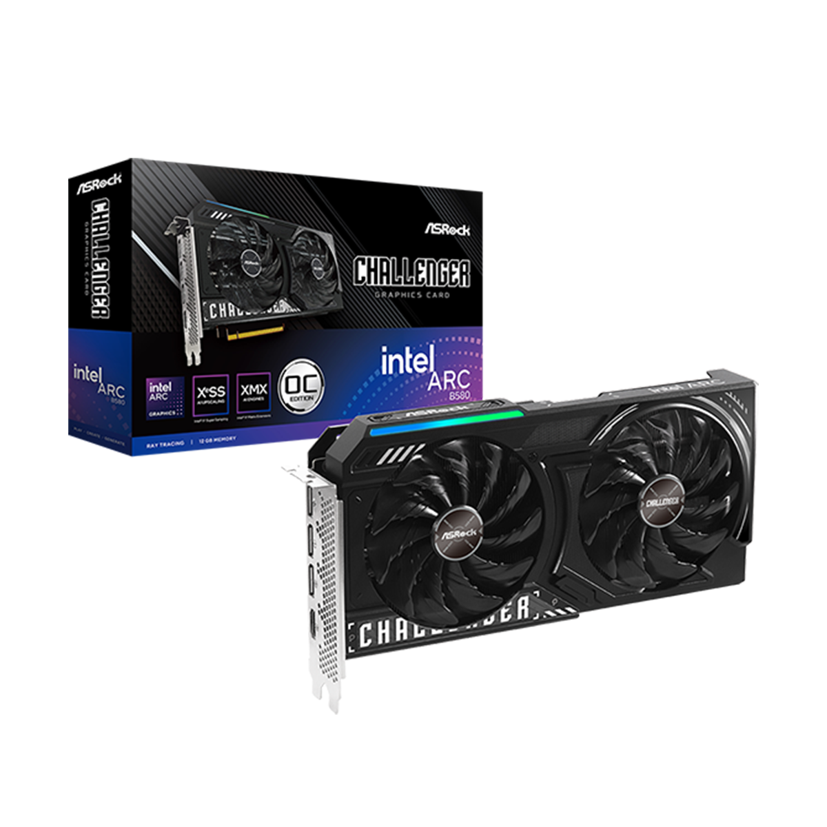 کارت گرافیک ازراک مدل Intel Arc B580 Challenger OC 12GB-small-image