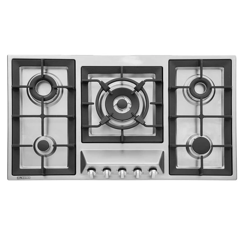 اجاق گاز صفحه‌ای 5 شعله استیل البرز مدل s-5910-small-image