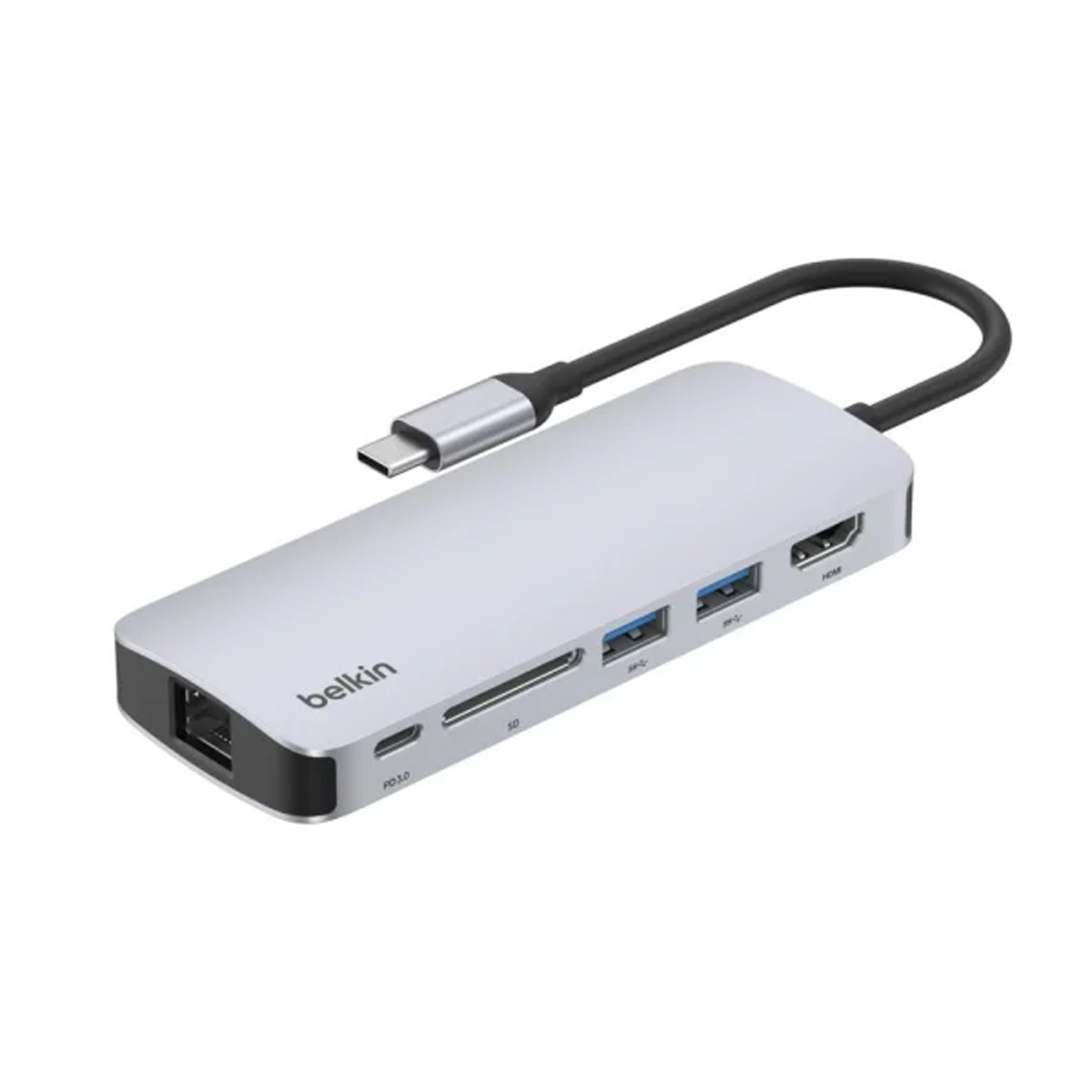 هاب تایپ سی بلکین 6 پورت مدل AVC008fqSGY-V2 هاب تایپ سی بلکین 6 پورت مدل AVC008fqSGY-V2-small-image