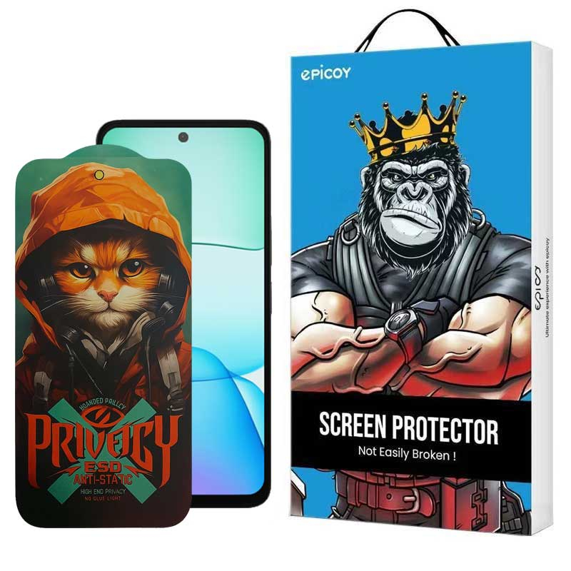 محافظ صفحه نمایش حریم شخصی گوشی شیائومی Redmi Note 13R اپیکوی مدل Hoodie Cat