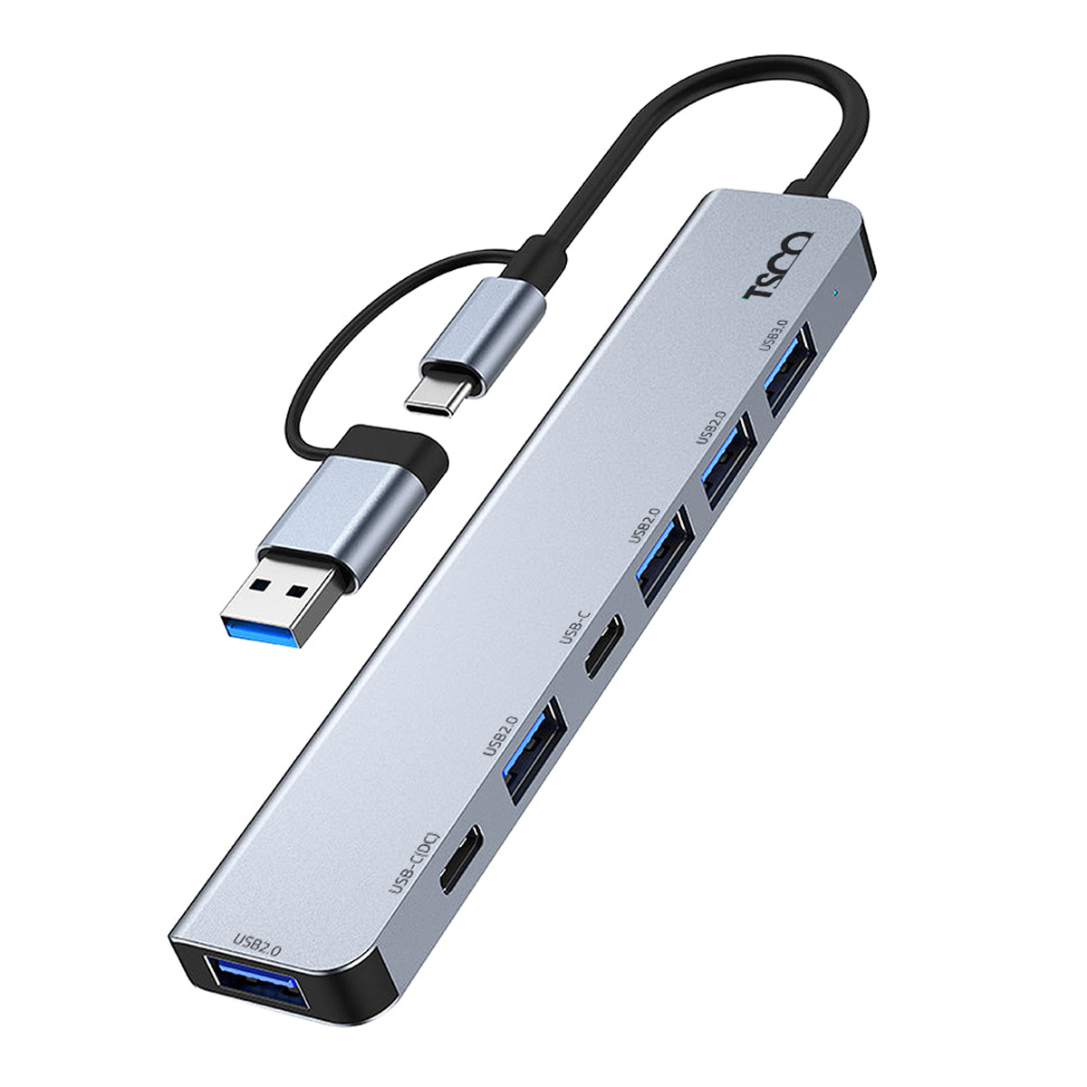 هاب 7 پورت USB A + Type C تسکو مدل THU 1148