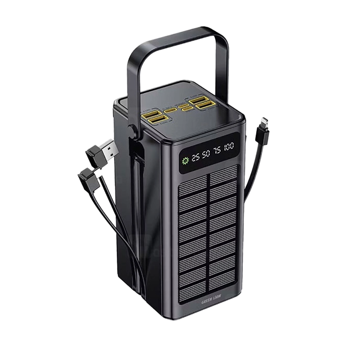 پاوربانک گرین لاین مدل Solar X GLPX50 GNSOL50PB60BK ظرفیت 60000 میلی آمپر ساعت-small-image