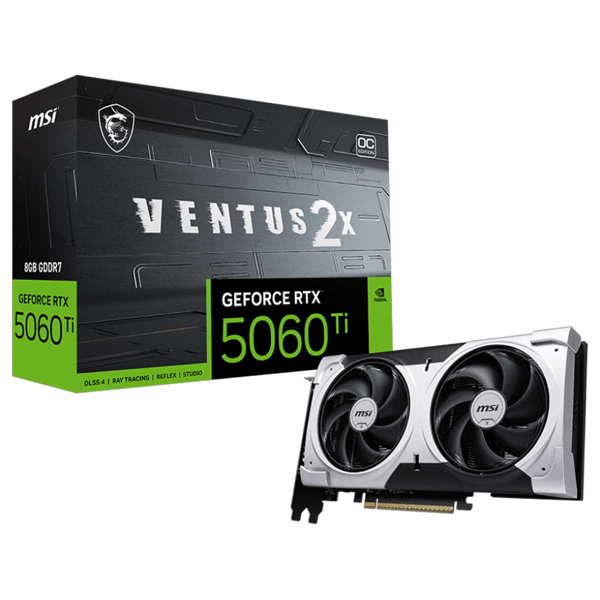 کارت گرافیک ام اس آی مدل MSI RTX 5060 Ti 8G Ventus 2X OC Plus-small-image