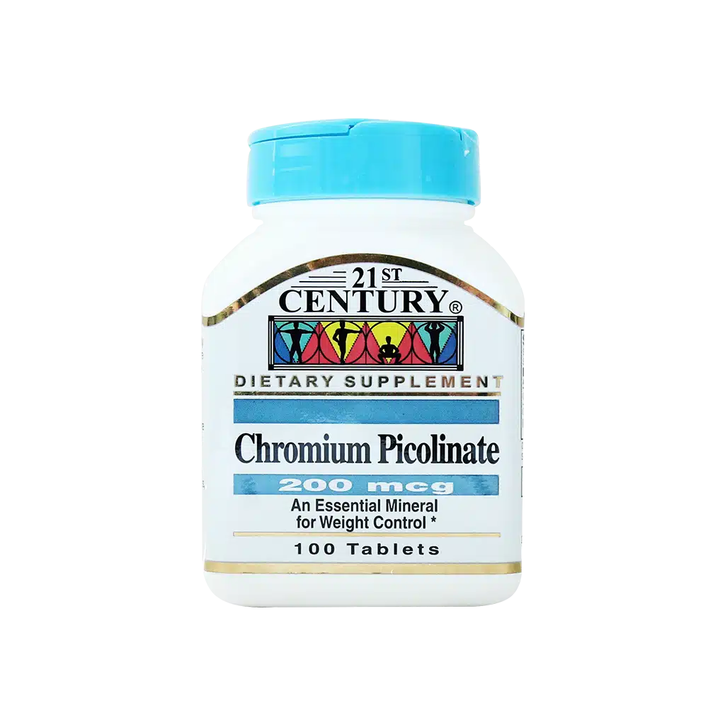 قرص کرومیوم پیکولینات ۲۱ سنتری ۱۰۰ عددی