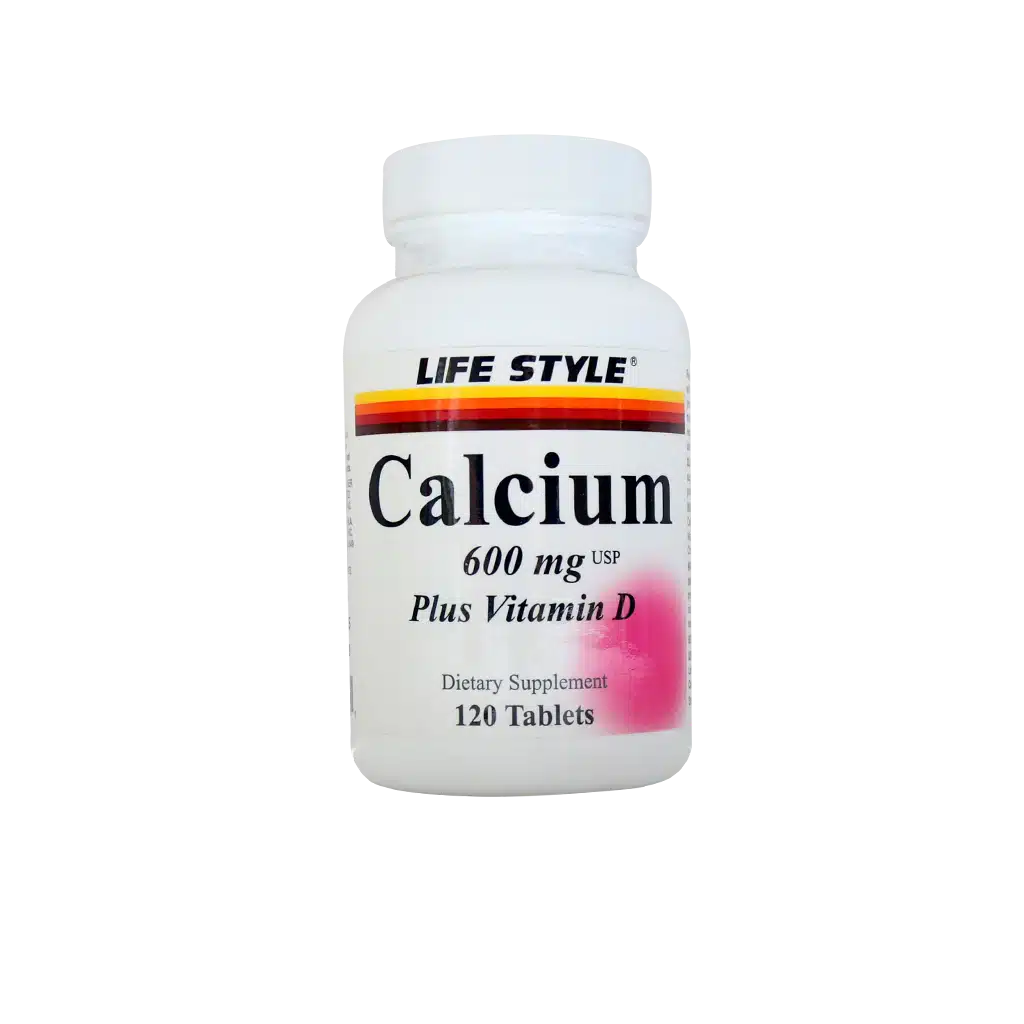 قرص کلسیم 600 و ویتامین D لایف استایل ۱۲۰ عدد