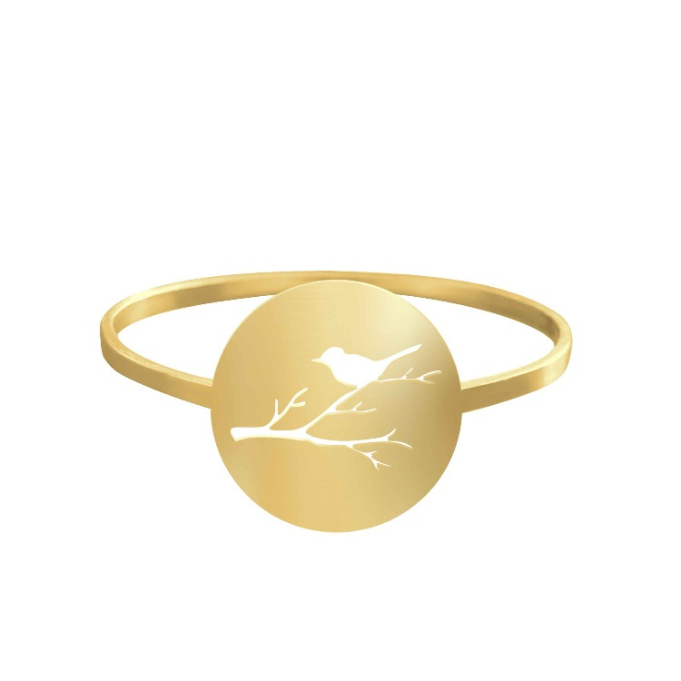 انگشتر طلا 18 عیار زنانه شمیم گلد گالری کد AA31 طرح گنجشک انگشتر طلا 18 عیار زنانه شمیم گلد گالری کد AA31 طرح گنجشک