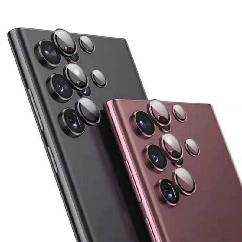 محافظ لنز دوربین شیشه ای اوجی مدل Crystal Shield مناسب برای گوشی موبایل سامسونگ Galaxy S22 Ultra