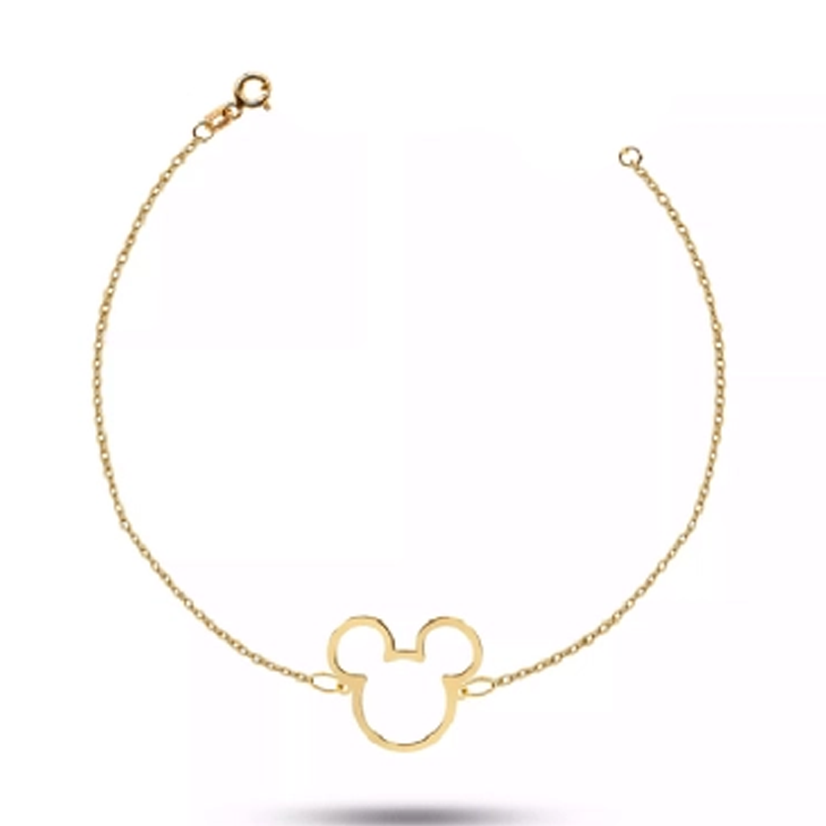دستبند طلا 18 عیار زنانه اپال گلد مدل میکی موس-small-image