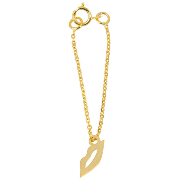 آویز ساعت طلا 18 عیار زنانه شمیم گلد گالری طرح لب کد SG515