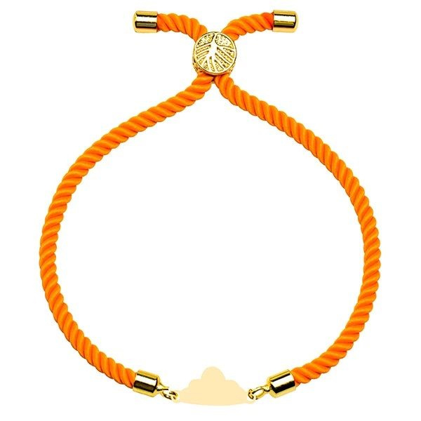 دستبند طلا 18 عیار زنانه شمیم گلد گالری مدل ابر