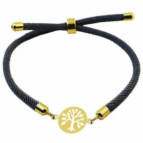 دستبند طلا 18 عیار زنانه شمیم گلد گالری مدل درخت