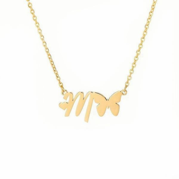 گردنبند طلا 18 عیار زنانه شمیم گلد گالری مدل And nbsp ام