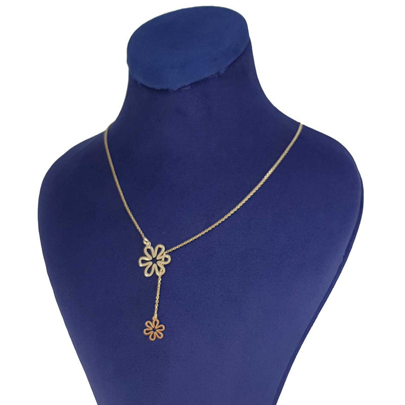 گردنبند طلا 18 عیار شمیم گلد گالری مدل GA19