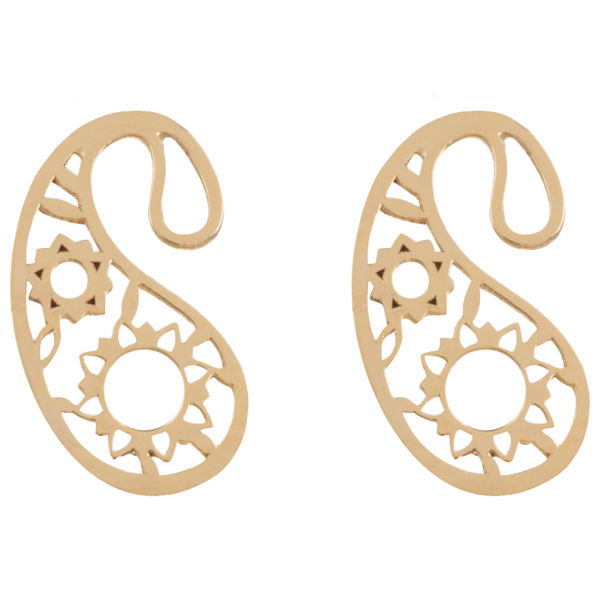 گوشواره طلا 18 عیار شمیم گلد گالری مدل De5008