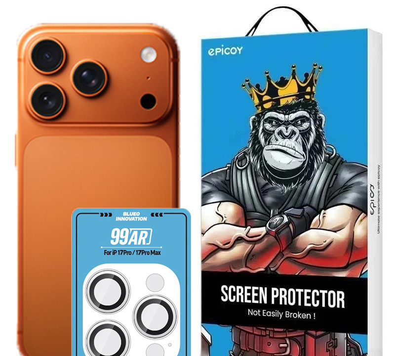 محافظ لنز دوربین اپیکوی مدل Blueo Innovation lens مناسب برای گوشی موبایل iPhone 17 Pro Max / 17 Pro