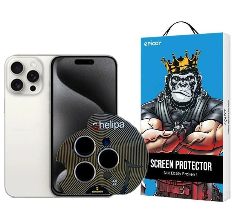 محافظ لنز دوربین اپیکوی مدل Chelipa مناسب برای گوشی موبایل اپل iPhone 16 Pro Max / 16 Pro