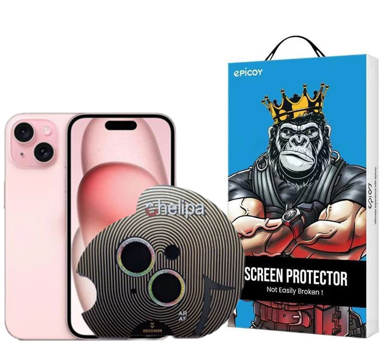 محافظ لنز دوربین اپیکوی مدل Chelipa Shine مناسب برای گوشی موبایل اپل iPhone 14 / 15