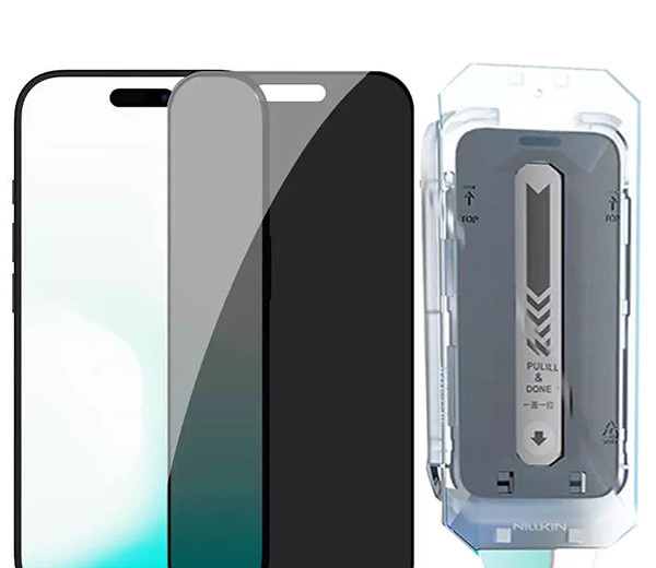 محافظ صفحه نمایش حریم شخصی نیلکین مدل Guardian-Pry مناسب برای گوشی موبایل اپل iPhone 17 Pro / 17 / 16 Pro به همراه کیت