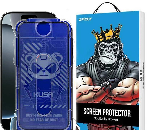 محافظ صفحه نمایش  اپیکوی مدل Kusa Easy install Kit مناسب برای گوشی موبایل اپل iPhone 16 Pro Max