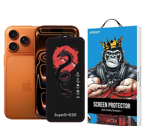 محافظ صفحه نمایش اپیکوی مدل Red Dragon ESD مناسب برای گوشی موبایل اپل iPhone 17 Pro / 17 /16 Pro