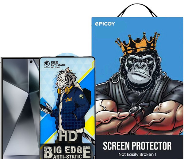 محافظ صفحه نمایش اپیکوی مدل Tiger-Big Edge مناسب برای گوشی موبایل سامسونگ Galaxy S24 Ultra