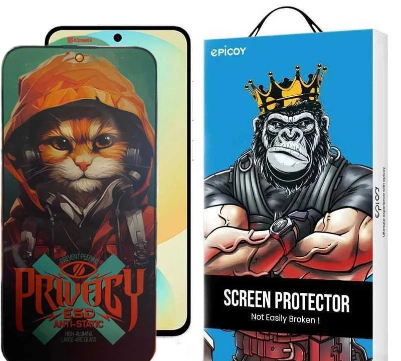 محافظ صفحه نمایش حریم شخصی اپیکوی مدل Hoodie Cat مناسب برای گوشی موبایل سامسونگ Galaxy S25 FE / A55/A35