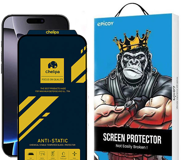 محافظ صفحه نمایش اپیکوی مدل Chelipa Anti-Static مناسب برای گوشی موبایل اپل iPhone 16/15/14 Pro محافظ صفحه نمایش اپیکوی مدل Chelipa Anti-Static مناسب برای گوشی موبایل اپل iPhone 16/15/14 Pro