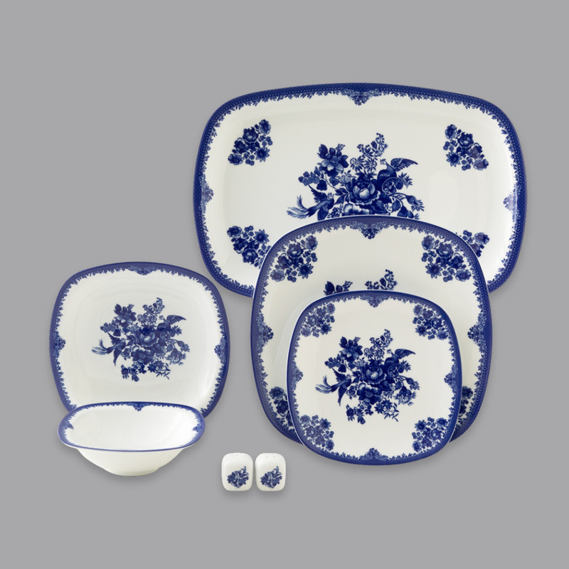 تخفیف سرویس غذاخوری 27 پارچه 6 نفر چینی زرین ایران مدل فلورانس سری کواترو درجه عالی