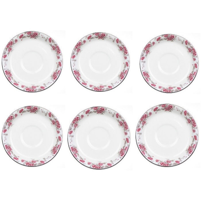 نعلبکی چینی زرین ایران مدل aran2 بسته 6 عددی