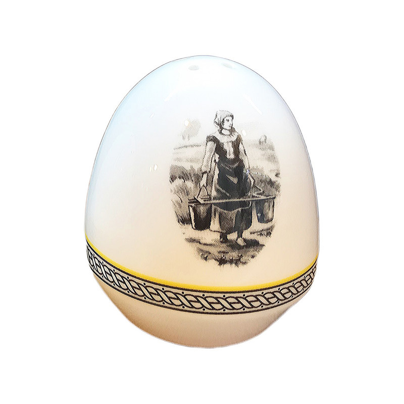 نمکپاش چینی زرین ایران مدل تخم مرغی 50 ویلیج درجه عالی تکی