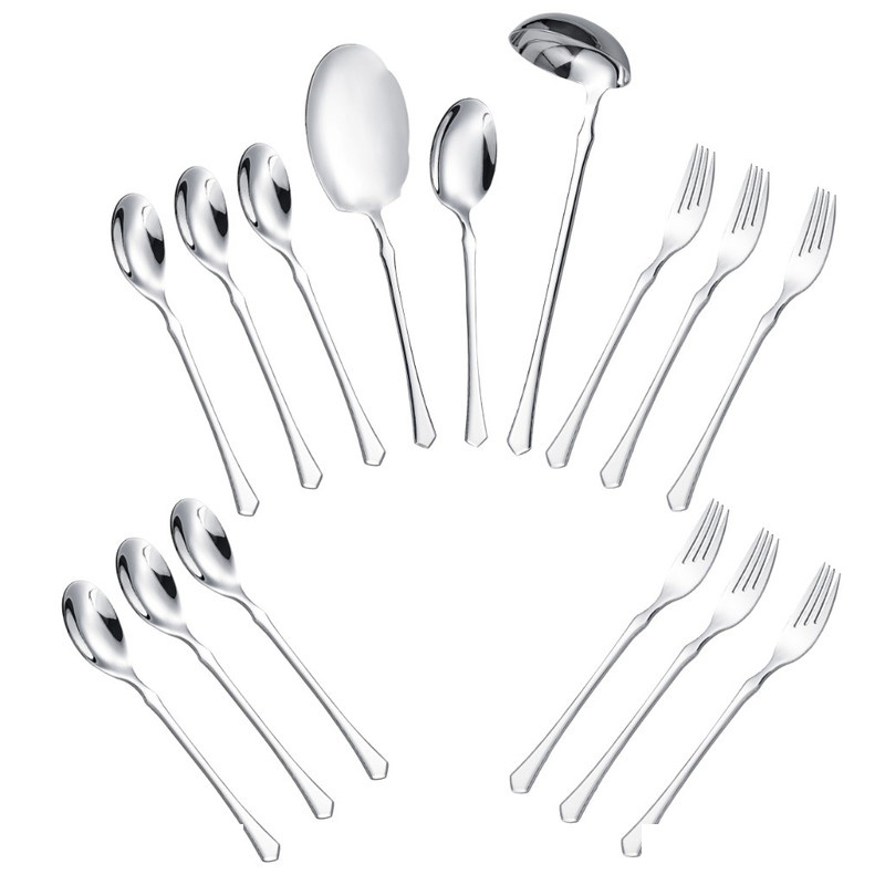 سرویس قاشق و چنگال 15 پارچه جی فی نی مدل 58