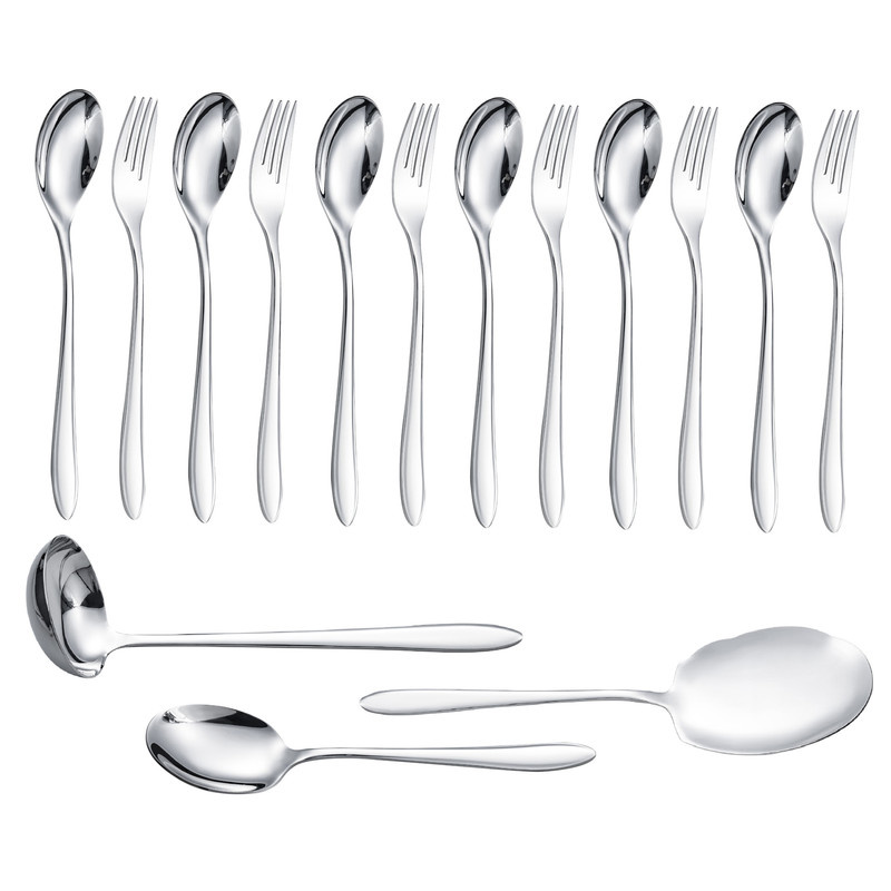 سرویس قاشق و چنگال 15 پارچه جی فی نی مدل G-015