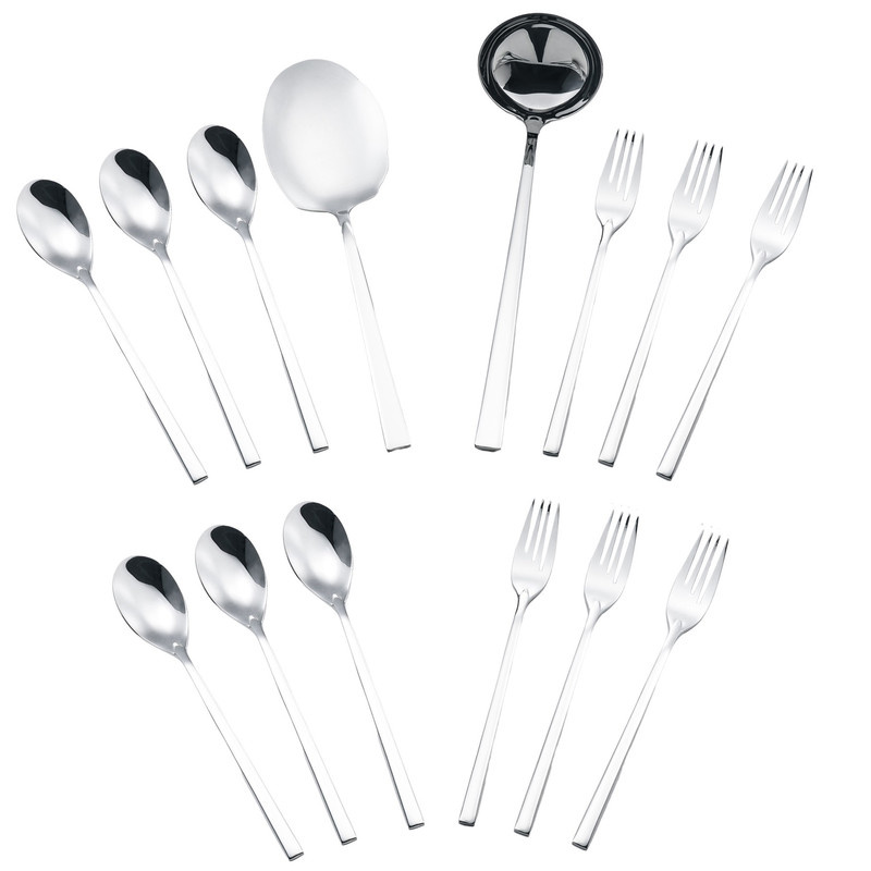 سرویس قاشق و چنگال 14 پارچه جی فی نی مدل 53 لاکچری