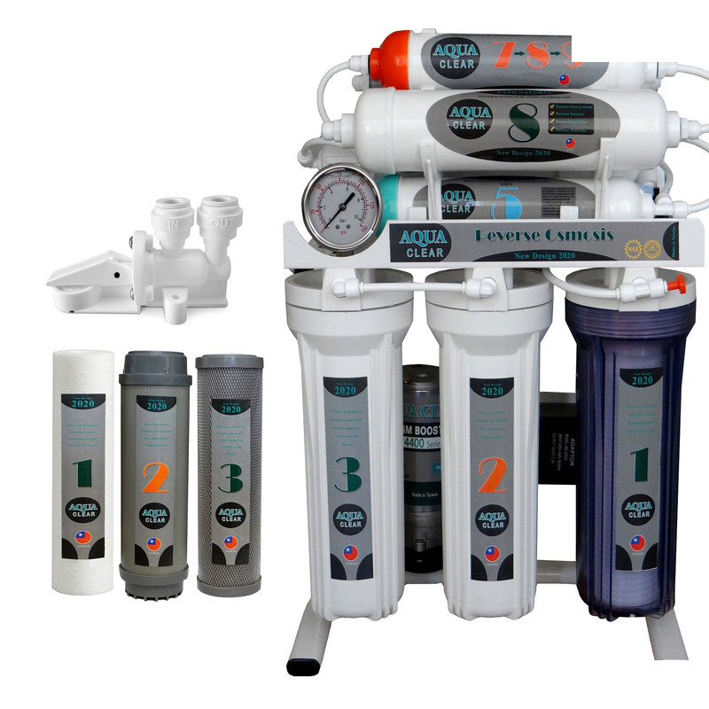 دستگاه تصفیه کننده آب آکوآ کلیر مدل NEW DESIGN2020 - AQN9 به همراه فیلتر مدل 02 مجموعه 3 عددی و کیت نشتی گیر دستگاه تصفیه کننده آب آکوآ کلیر مدل NEW DESIGN2020 - AQN9 به همراه فیلتر مدل 02 مجموعه 3 عددی و کیت نشتی گیر