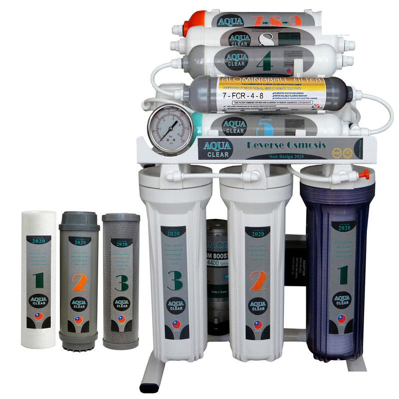 دستگاه تصفیه کننده آب آکوآ کلیر مدل NEW DESIGN2020 - GTM10 به همراه فیلتر تصفیه آب بسته 3 عددی