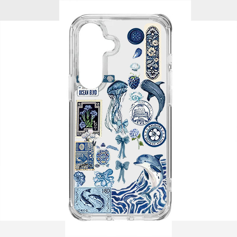 کاور طرح Summer Blue مناسب برای گوشی موبایل سامسونگ Galaxy S25