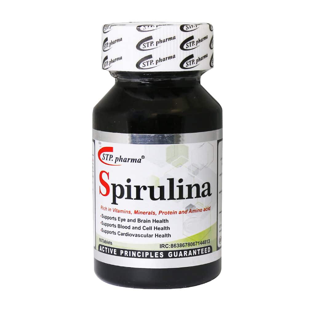 قرص اسپیرولینا اس تی پی فارما 60 عدد