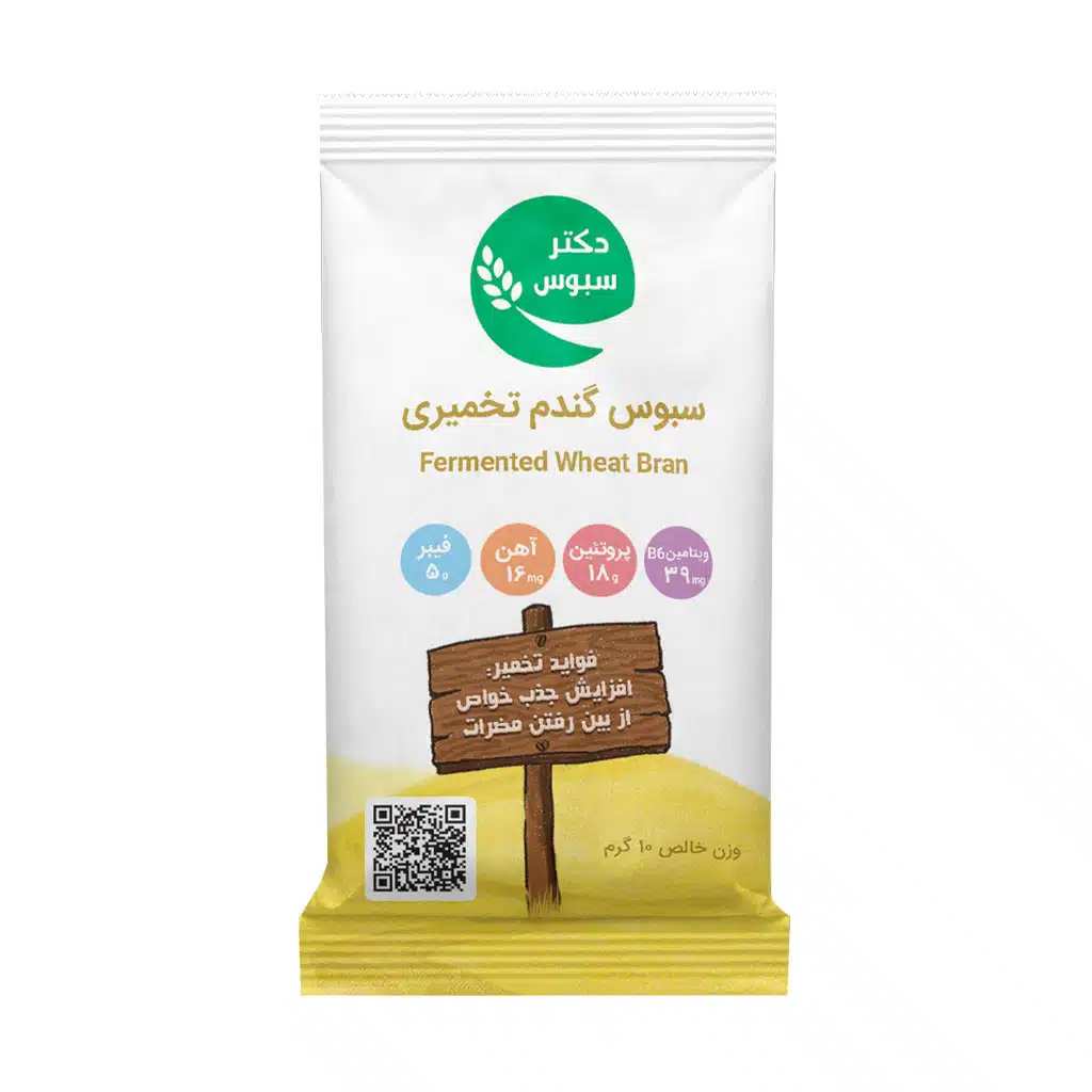 ساشه سبوس گندم تخمیری دکتر سبوس 10 گرم