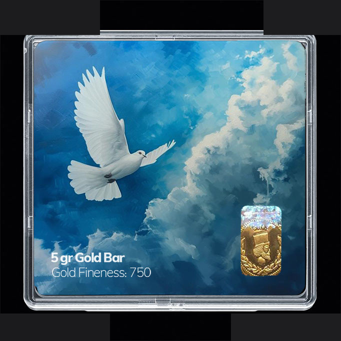 شمش طلا 18 عیار مدوپد مدل پرنده کد SG11769 شمش طلا 18 عیار مدوپد مدل پرنده کد SG11769